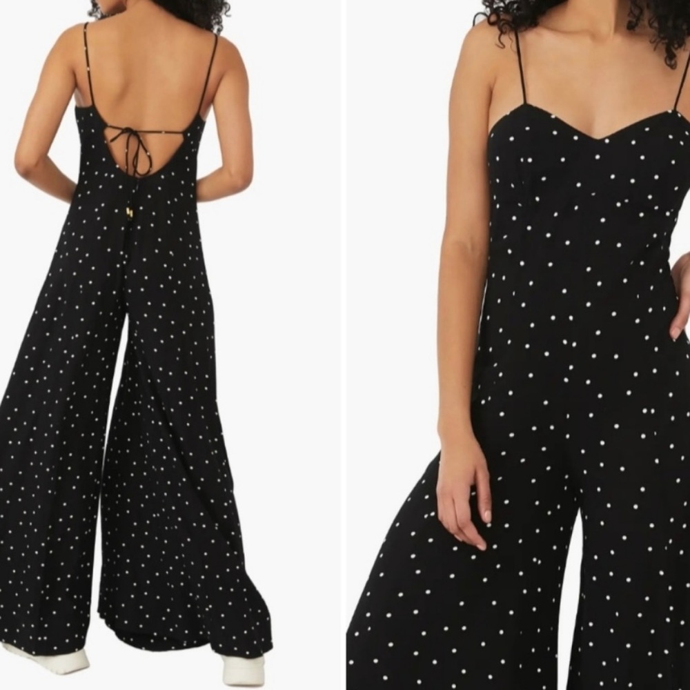 Free People Summer Jamboree polka dot JUMPSUIT